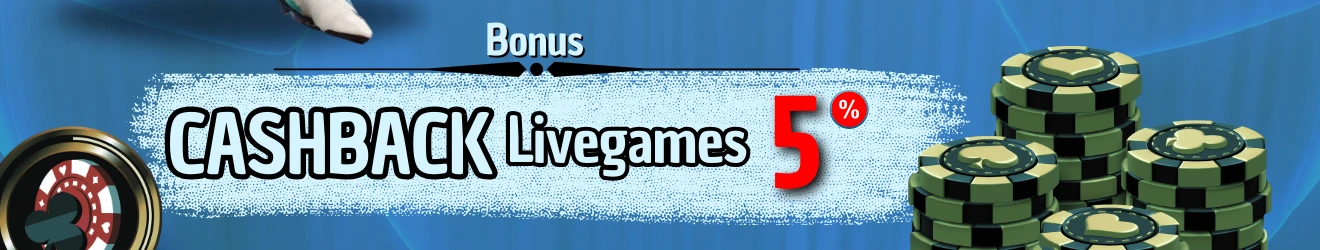 BONUS CASHBACK LIVE CASINO